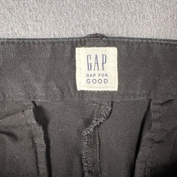 Gap Womens 12 Regular Black Signature Skinny Ankle Chino Cropped Pants - Picture 4 of 10